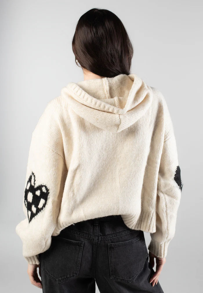 Vans Women's Kawaii Hooded Knit Sweater-Marshmallow | Vans | Hooded Sweatshirt