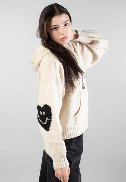 Vans Women's Kawaii Hooded Knit Sweater-Marshmallow | Vans | Hooded Sweatshirt