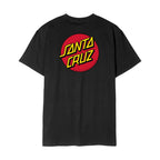 Santa Cruz Classic Dot Chest Logo Tshirt-Black