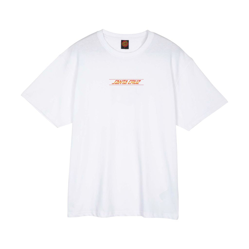 Santa Cruz Classic Fade Strip T-Shirt-White